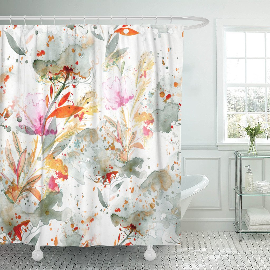 Splashing Floral Curtain
