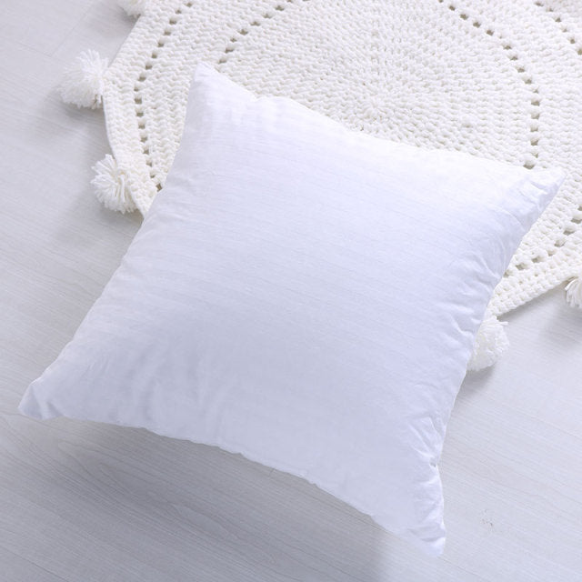 Beige Bohemian Tasseled Pillow Covers