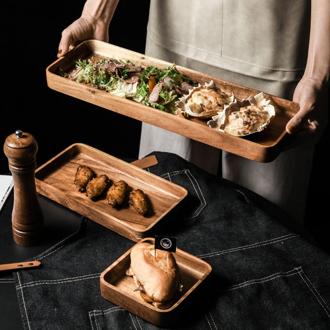 Acacia Wood Serving Trays