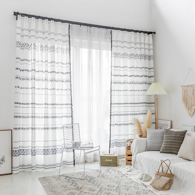 Boho Geometric Curtains