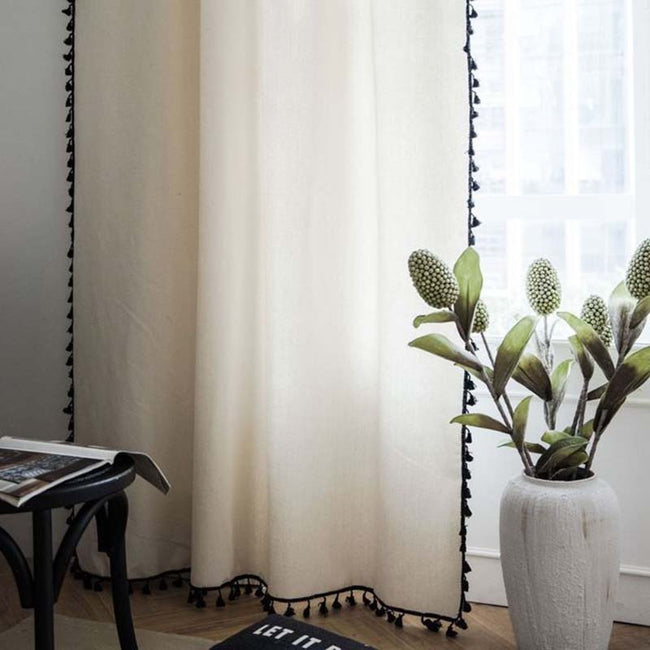 Black Tassel Curtains